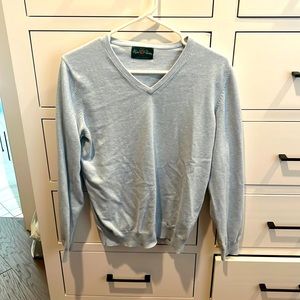 Alan Paine Luxury Cotton EUR 48 (M) Light Blue Sweater